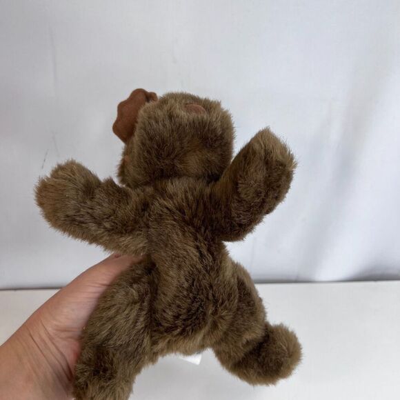 Purr-Fection by MJC 1982 Vintage Brown Moose Stuffed Animal Plush 9" Stuffie - Picture 6 of 10